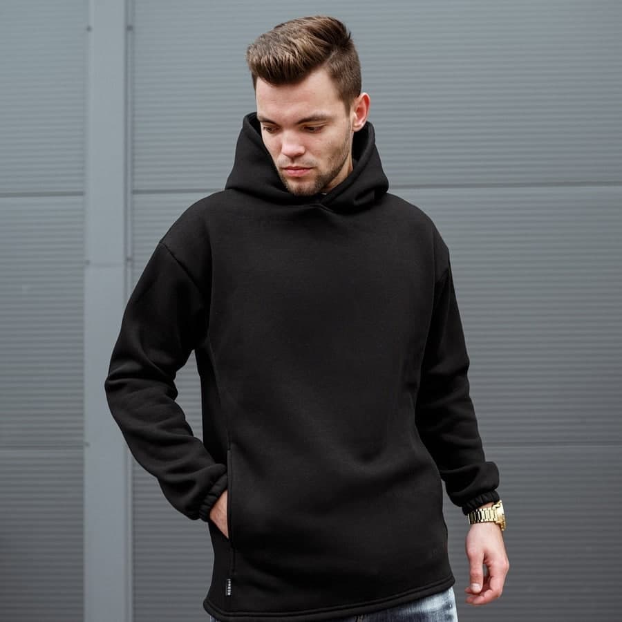 Спортивный костюм South mamba black oversize fleece - фото 1