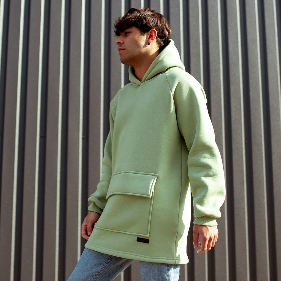 Худи South basic fleece mint oversize - фото 1