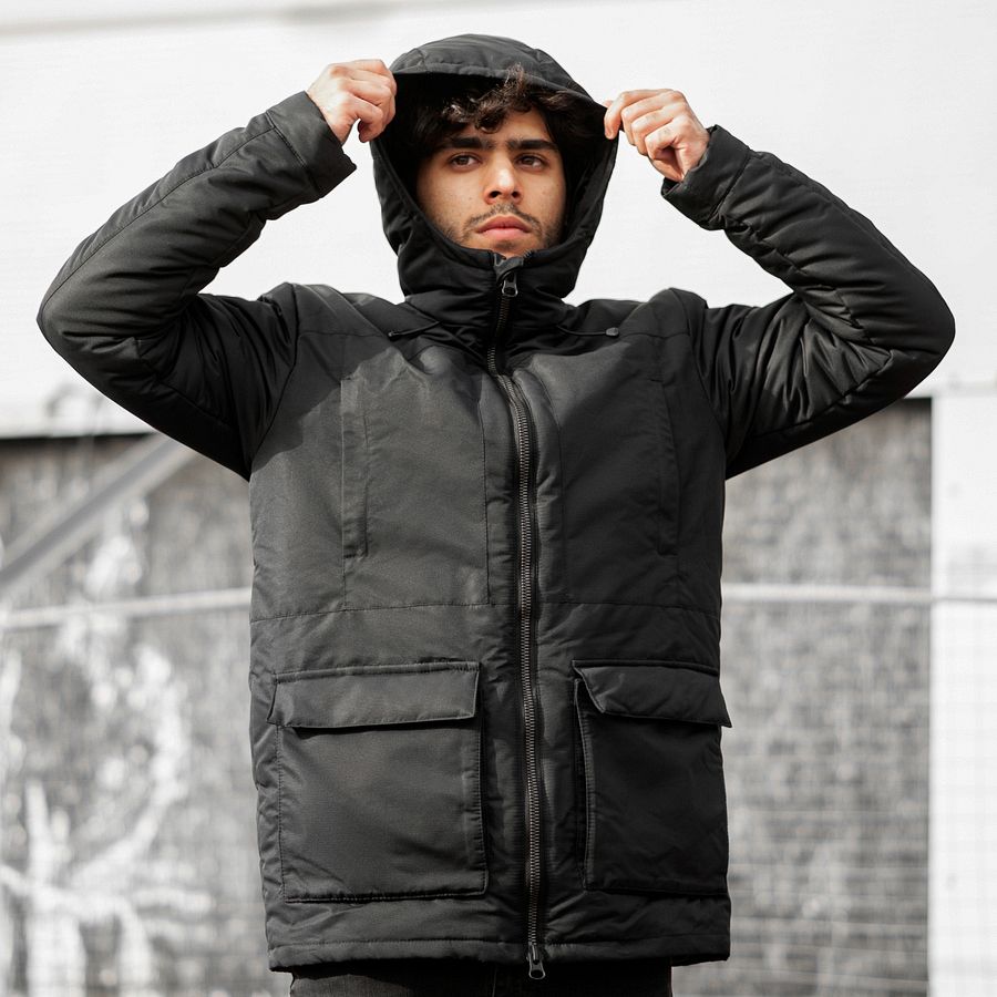 Зимняя куртка South originals black winter - фото 2