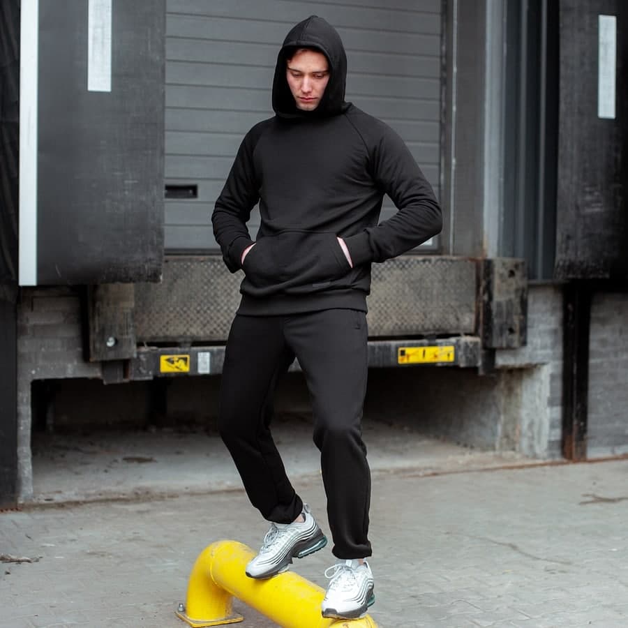 Спортивный костюм South basik black (худи с капюшоном)