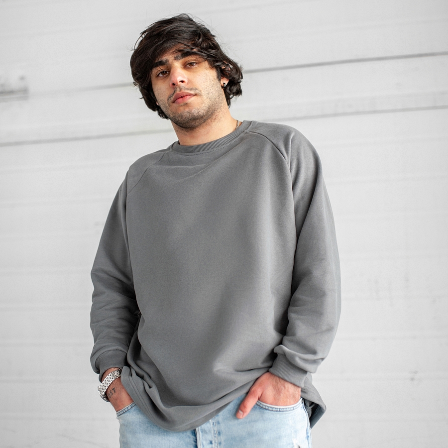 Свитшот South Oversize gray (без манжета)