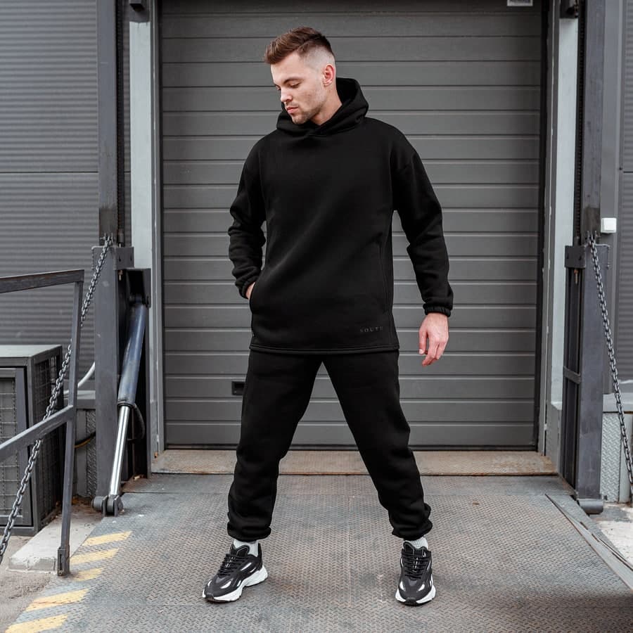 Спортивный костюм South mamba black oversize fleece