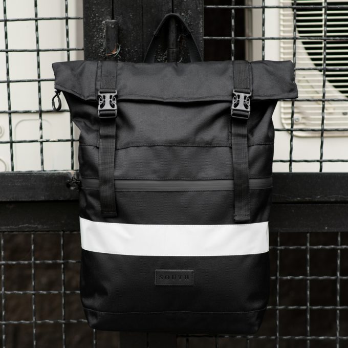 Рюкзак South ROLLTOP Black Classic reflective
