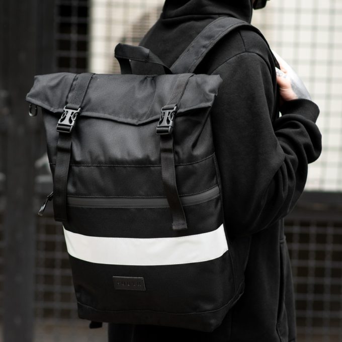 Рюкзак South ROLLTOP Black Classic reflective - фото 2