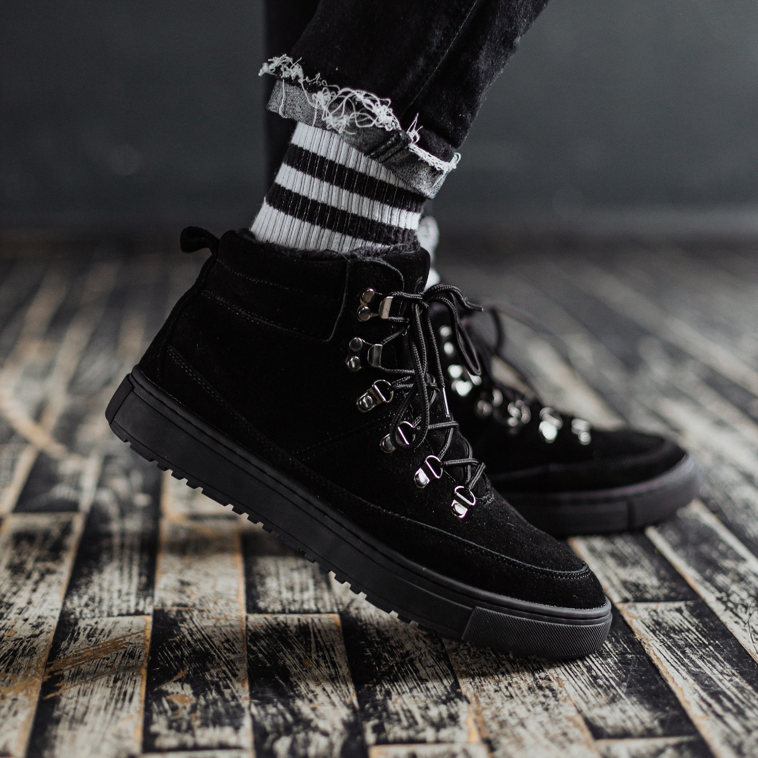 Ботинки South snike black - фото 2