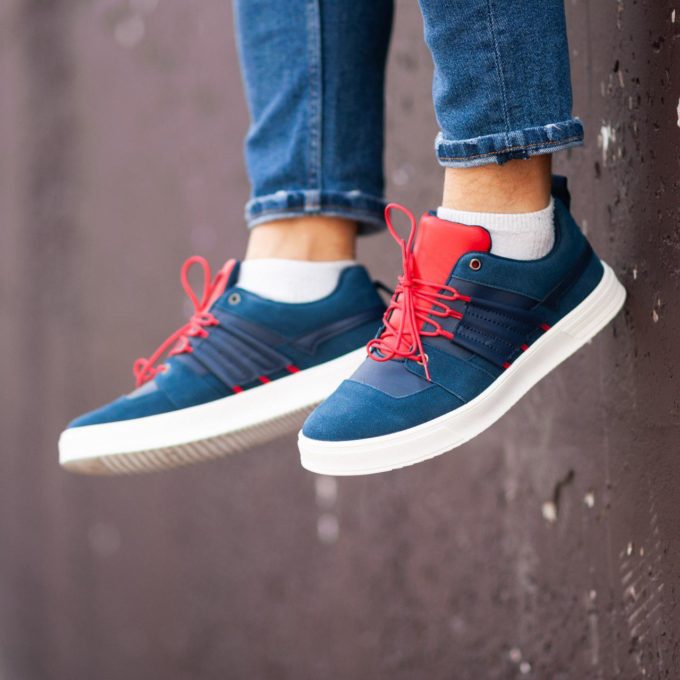 Кеды South Mason NAVY/RED - фото 3