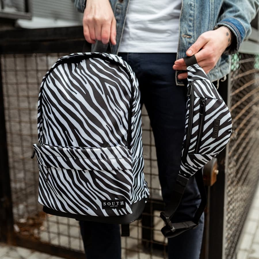 Комплект Рюкзак + Бананка Zebra