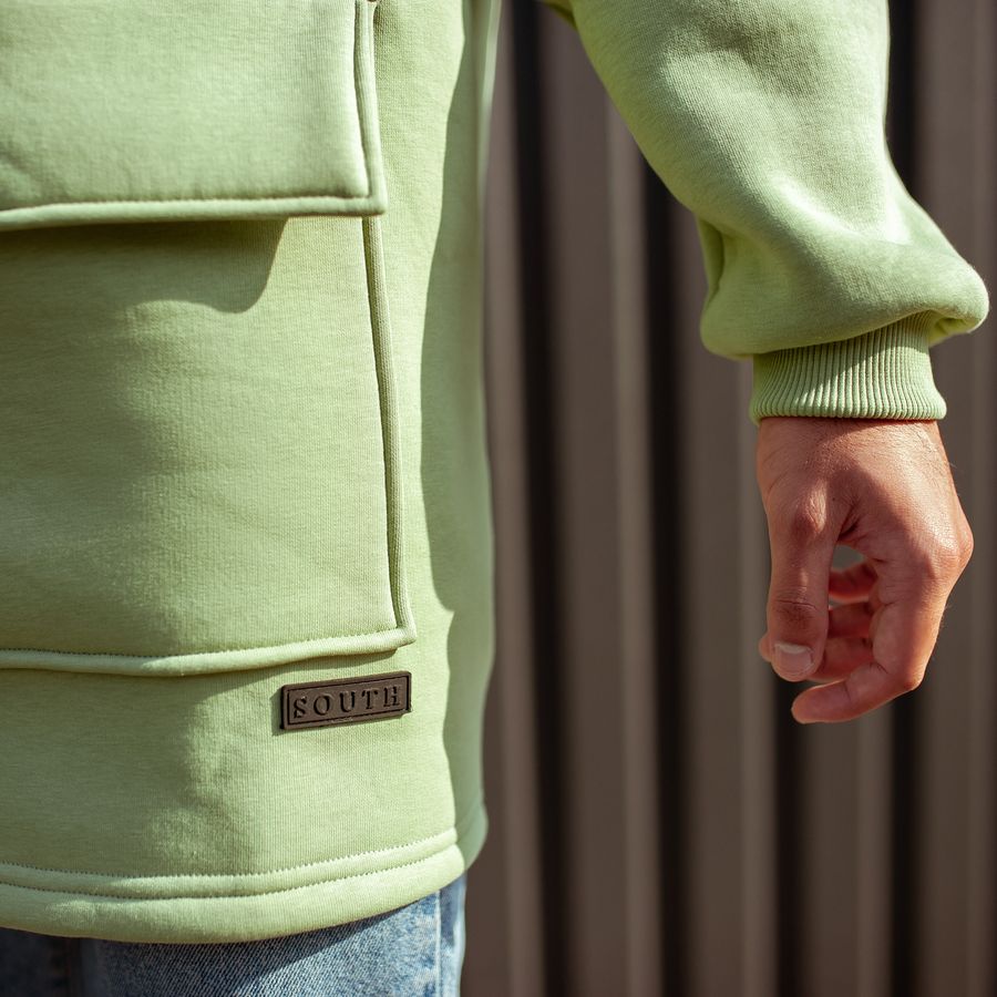 Худи South basic fleece mint oversize - фото 7