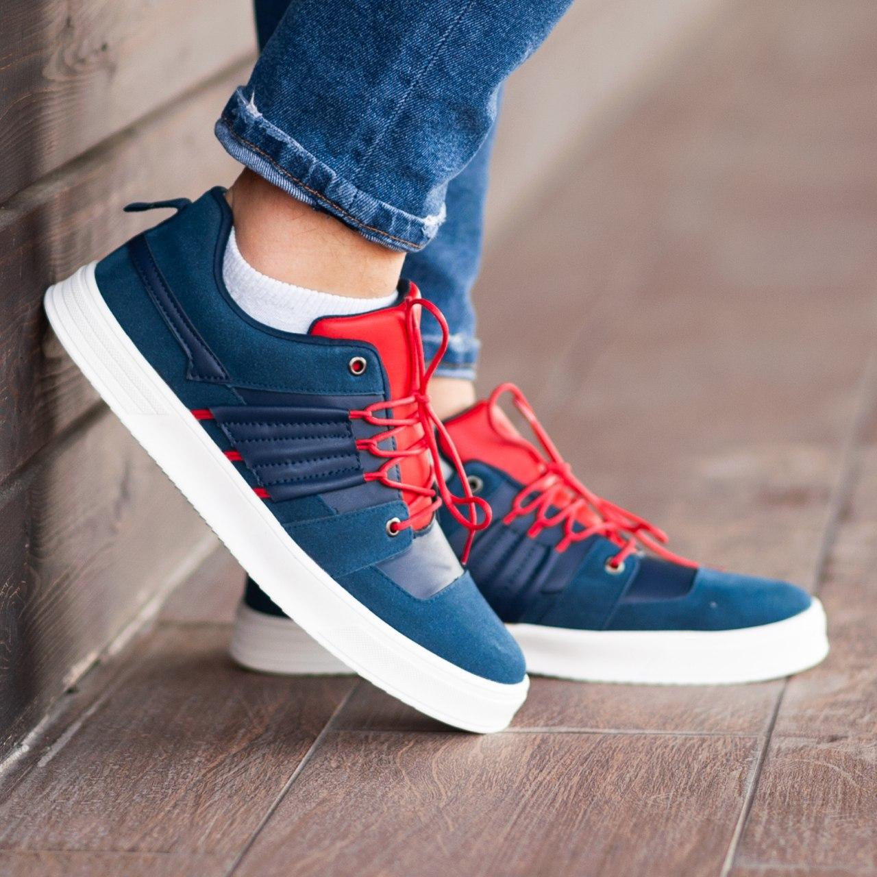 Кеды South Mason NAVY/RED