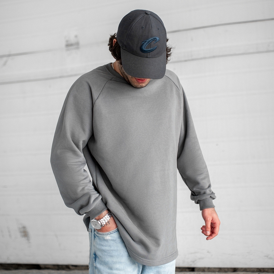 Свитшот South Oversize gray (без манжета) - фото 2