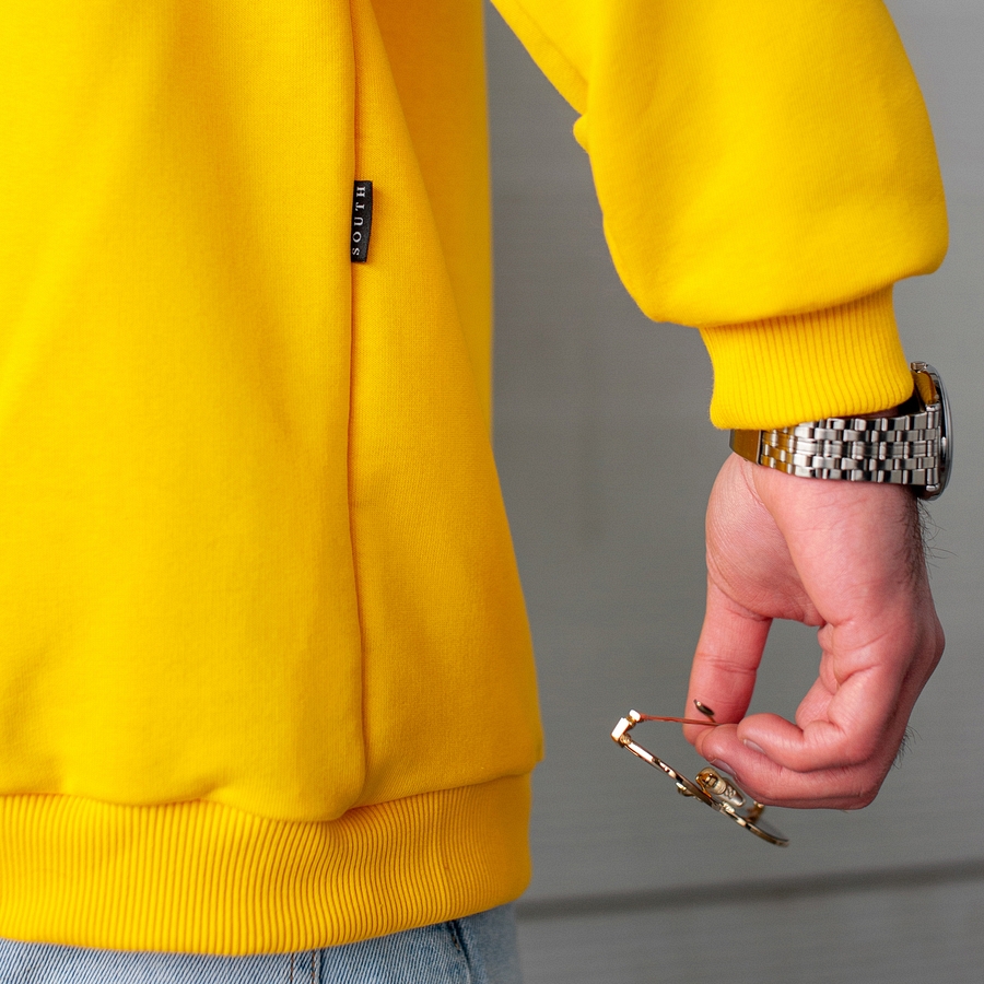 Свитшот South basik yellow (c манжетом) - фото 4