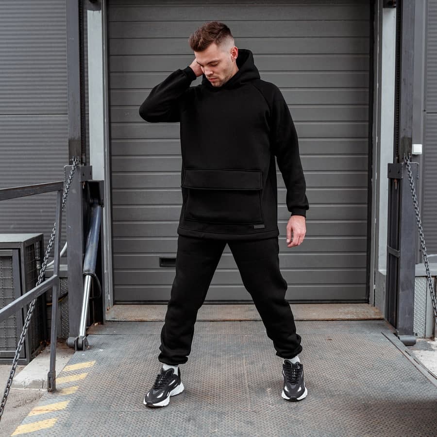 Спортивный костюм South basic fleece black