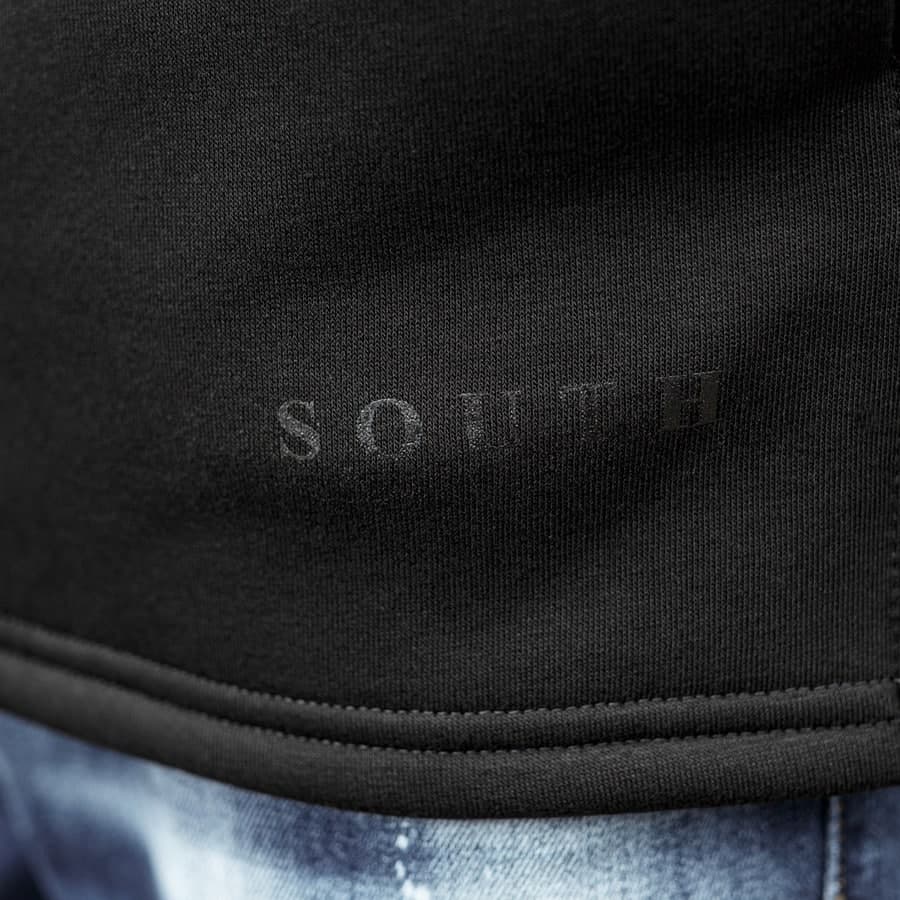 Худи South mamba black oversize fleece - фото 2