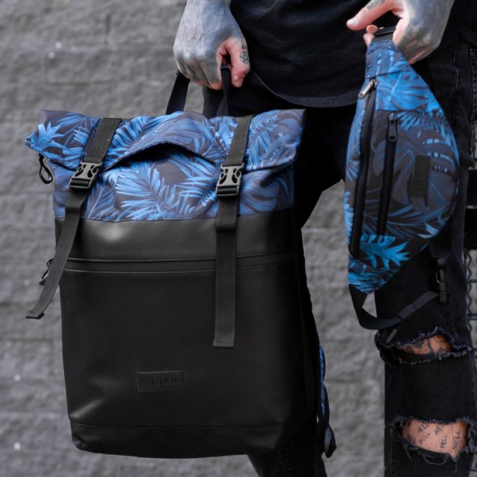 Комлект Рюкзак ROLLTOP + Бананка South Leaves