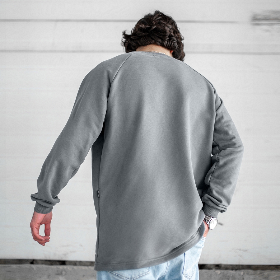 Свитшот South Oversize gray (без манжета) - фото 3