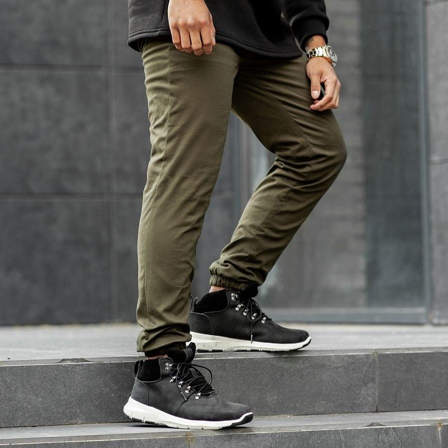 Теплые штаны джоггеры South khaki