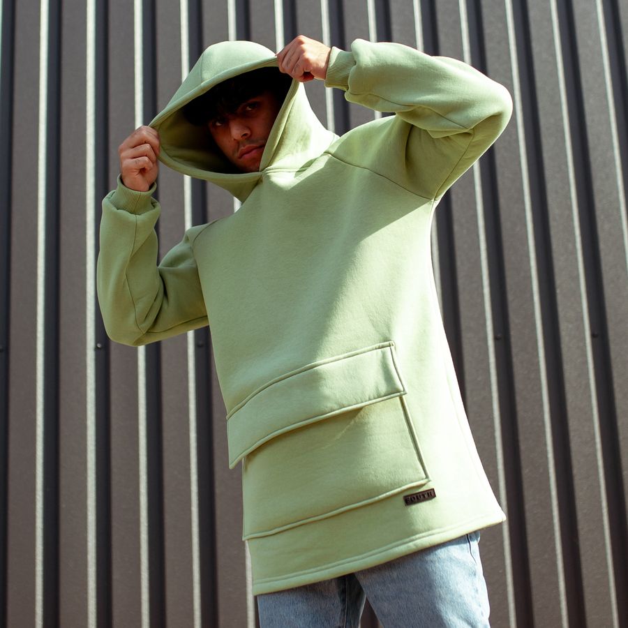 Худи South basic fleece mint oversize - фото 2