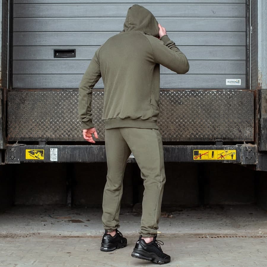 Спортивный костюм South basik khaki(худи с капюшоном) - фото 2